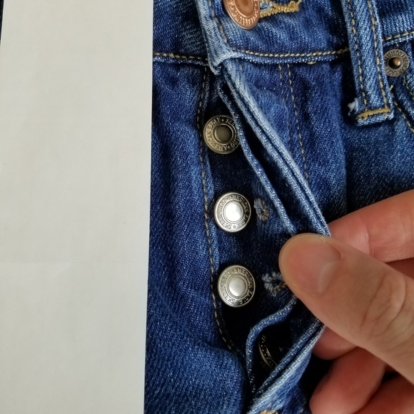 American Eagle High Rise Festival Jean Mini Skirt - Picture 8 of 12